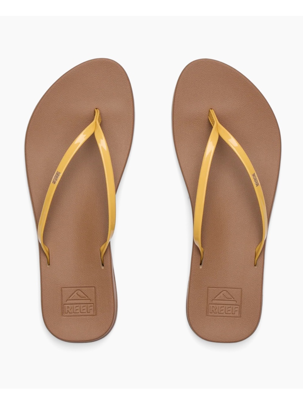 Reef Cushion Slim Women Water-Friendly Flip-Flops Size 9 Golden Apricot Yellow
